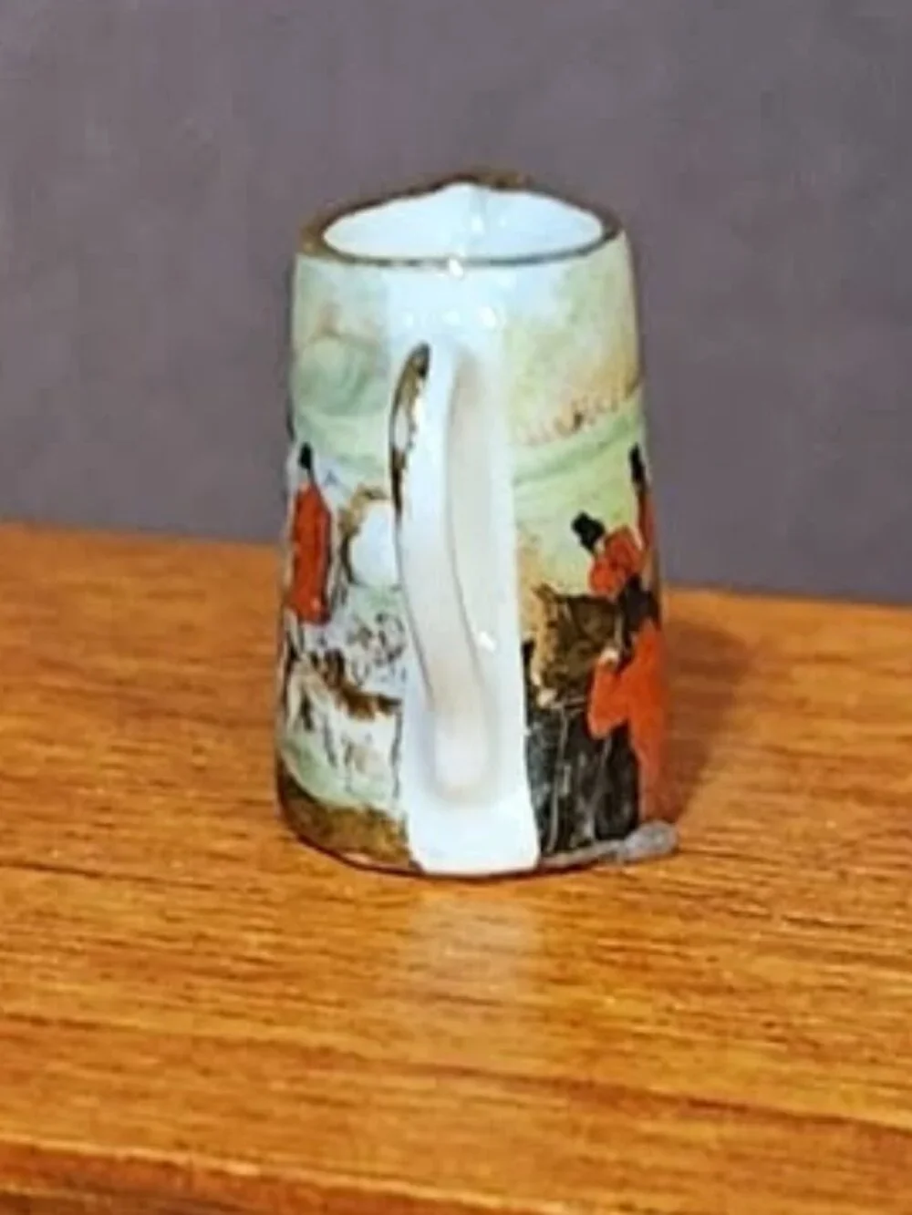 Rachel Munday Dollhouse Miniature Pitcher Featuring The Hunt